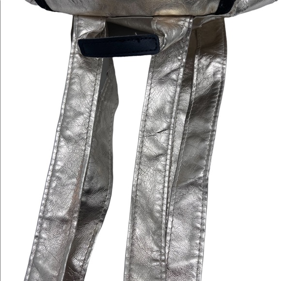 Victoria’s Secret Pink Mini Metallic Gold Shimmer Backpack Academia Travel Bag - Picture 10 of 16